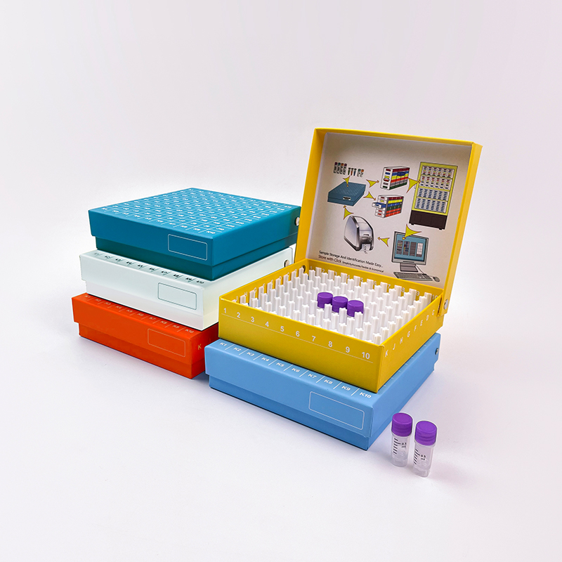 81/100格翻盖冻存盒/铆钉翻盖盒